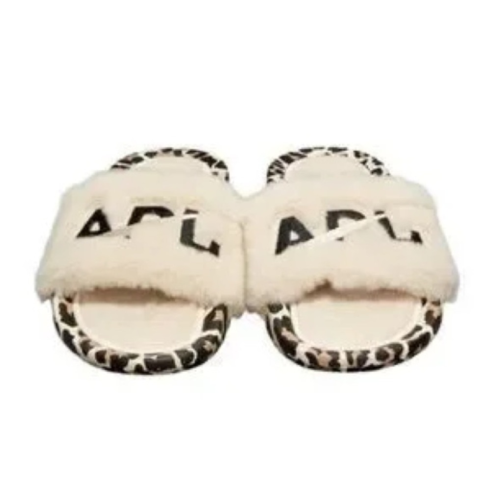 ATHLETIC PROPULSION LABS SHEARLING SLIDE IN Parchment